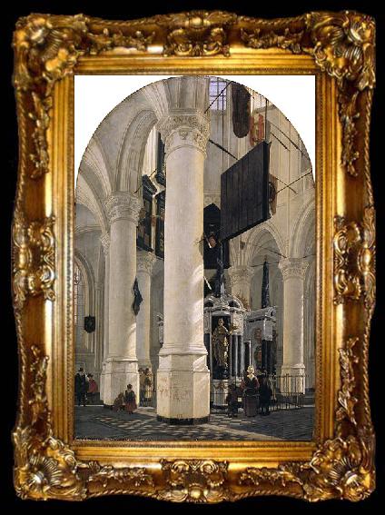 framed  HOUCKGEEST, Gerard tomb of Willem I in the Nieuwe Kerk in Delft, ta009-2